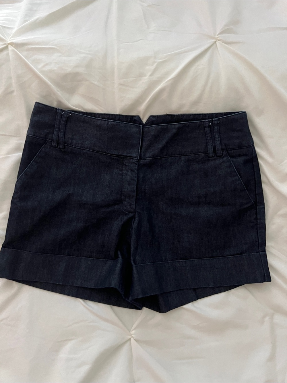Express 4” Women's Dark Navy Cotton Blend Shorts
